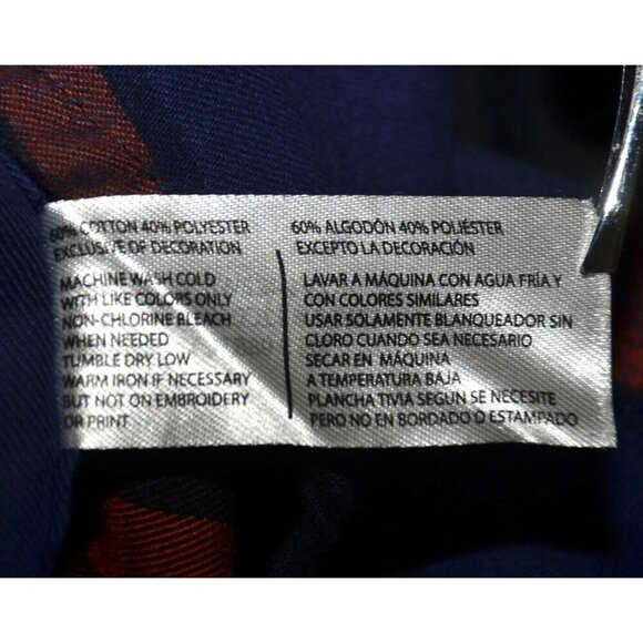 U.S. Polo Assn. Boys Blue Plaid Button Front Long Sleeve Shirt Size XXL (18) - Picture 7 of 8